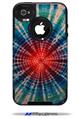 Tie Dye Bulls Eye 100 - Decal Style Vinyl Skin fits Otterbox Commuter iPhone4/4s Case (CASE SOLD SEPARATELY)