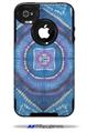 Tie Dye Circles and Squares 100 - Decal Style Vinyl Skin fits Otterbox Commuter iPhone4/4s Case (CASE SOLD SEPARATELY)