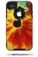 Tie Dye Music Note 100 - Decal Style Vinyl Skin fits Otterbox Commuter iPhone4/4s Case (CASE SOLD SEPARATELY)