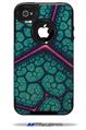 Linear Cosmos Teal - Decal Style Vinyl Skin fits Otterbox Commuter iPhone4/4s Case (CASE SOLD SEPARATELY)