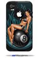 Eight Ball Pin Up Girl - Decal Style Vinyl Skin fits Otterbox Commuter iPhone4/4s Case (CASE SOLD SEPARATELY)